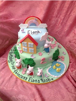 Peppa Pig Birthday Cake
